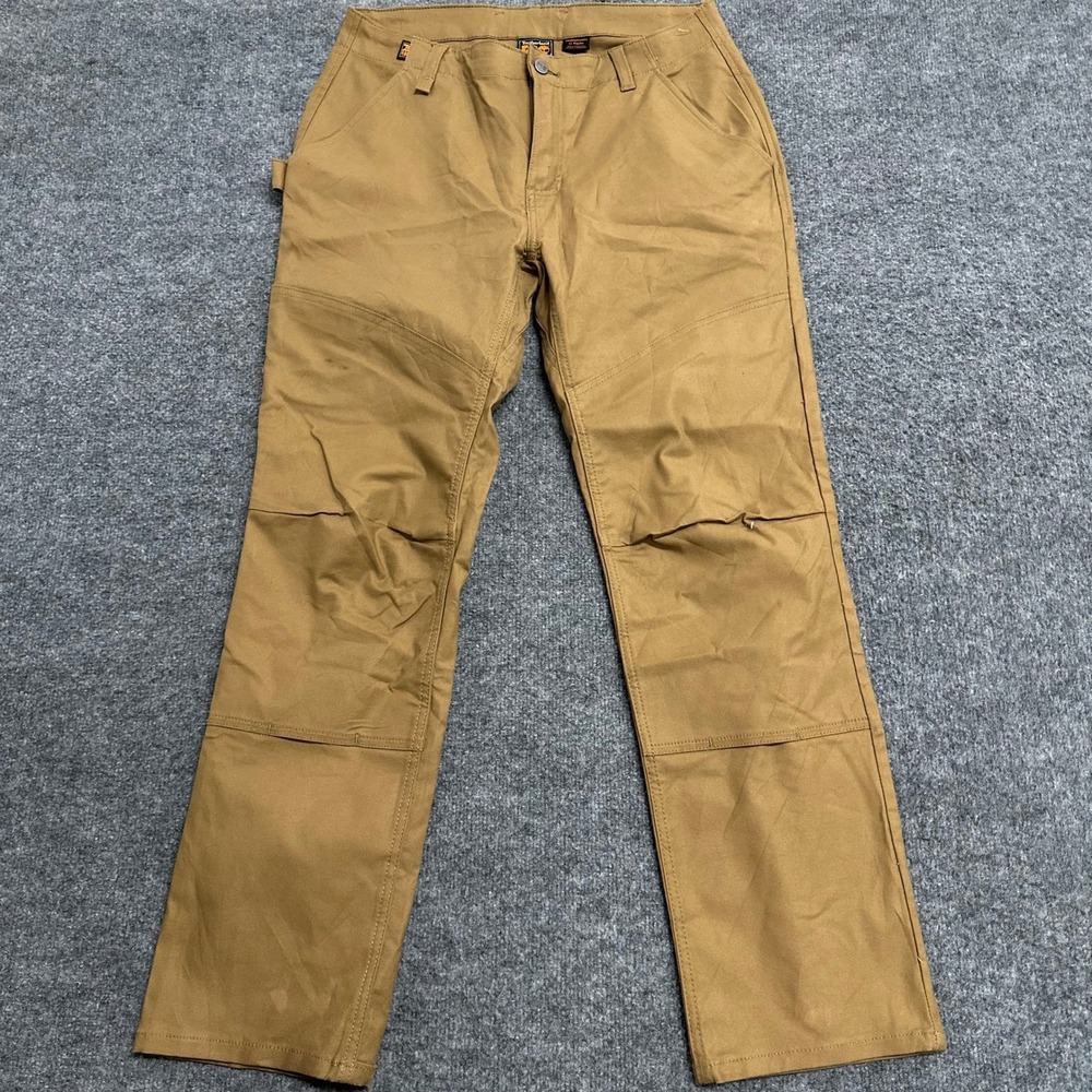 Timberland PRO Pants Womens Size 12 Brown Canvas Utility Workwear Stain